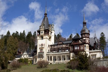 Görünüm peles Kalesi, sinaia, Romanya