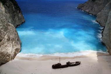 plaj navagio, zakynthos, Yunanistan