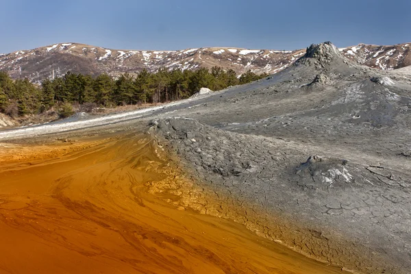 Sáros vulkánok közelről, Románia Buzau — Stock Fotó