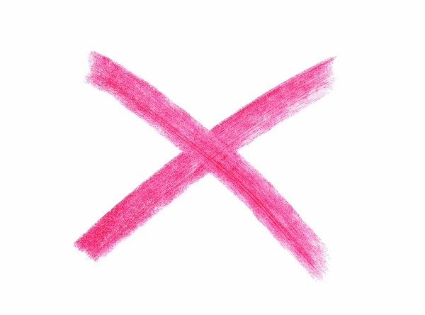 X znacznik — Zdjęcie stockowe