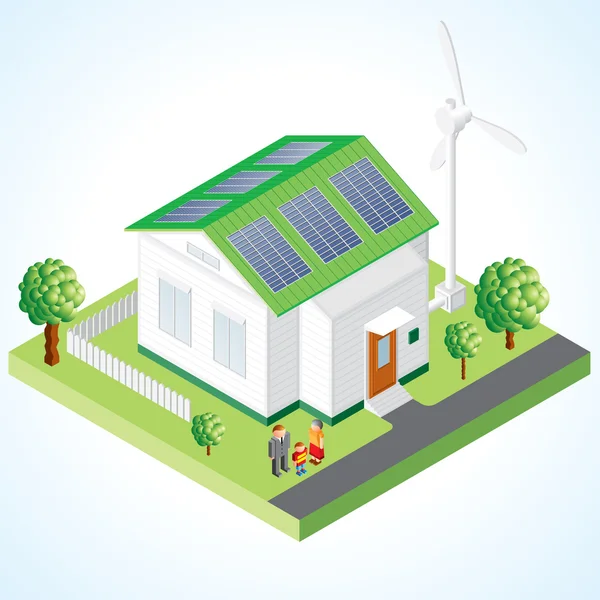 Green House — Stock Illustration Green House Royalty Free Stock Vectors
