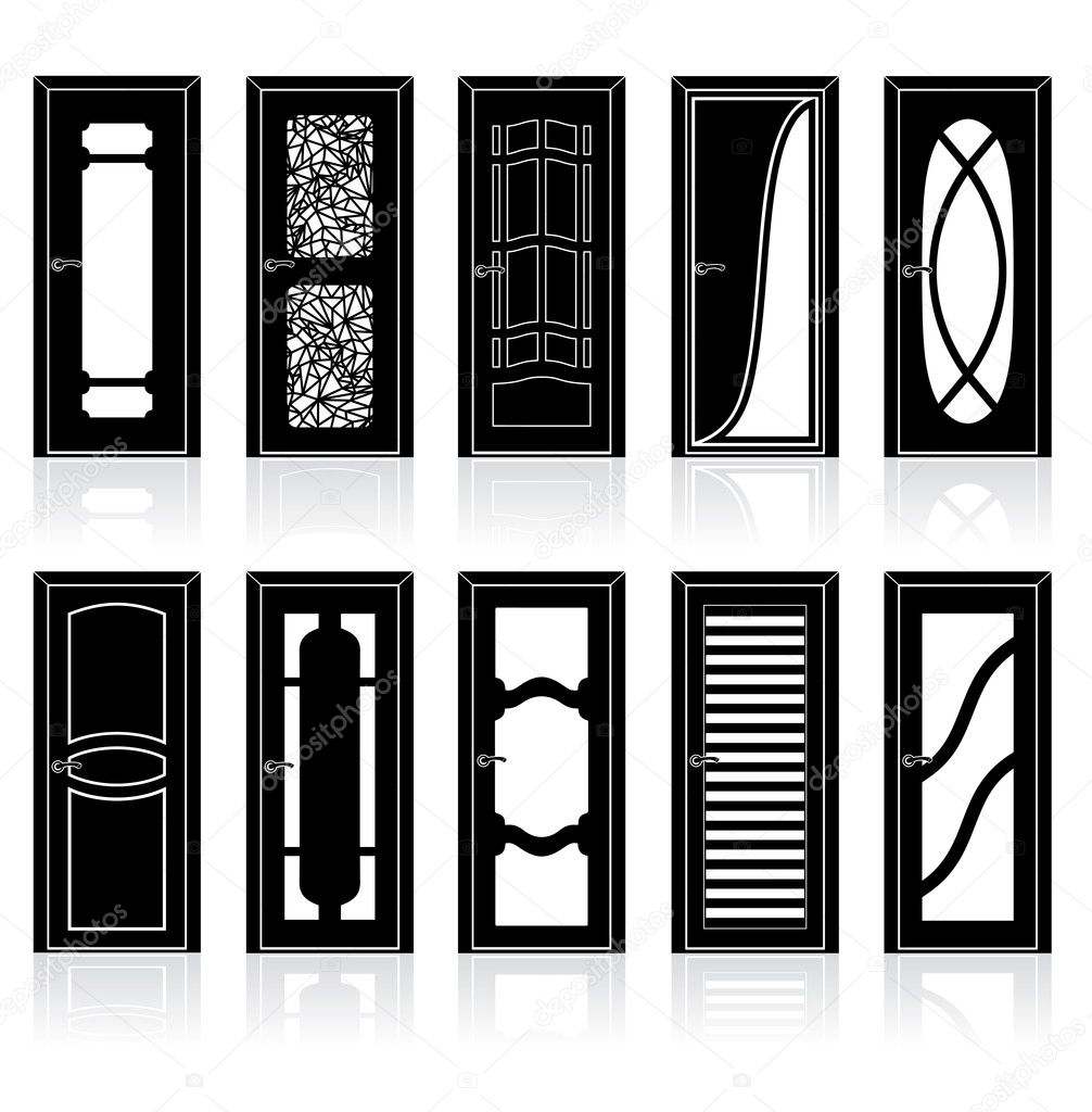 Front Door Clipart Black And White