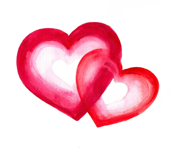 Röda hjärtan — Stockfoto