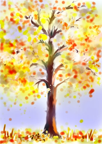 Strom na podzim — Stock fotografie