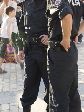 Policemans in Uniform clipart