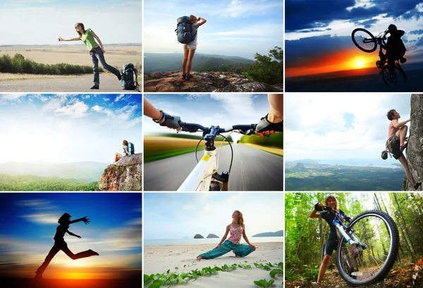 Collage with sport — Stock Photo, Image