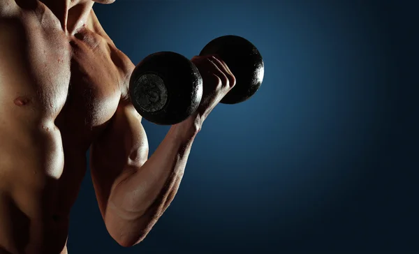 Metal dumbbell — Stock Photo, Image