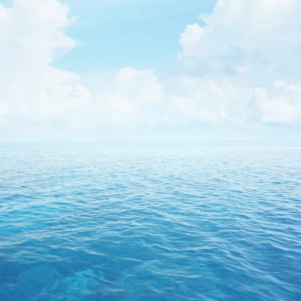 Blått, klart hav – stockfoto