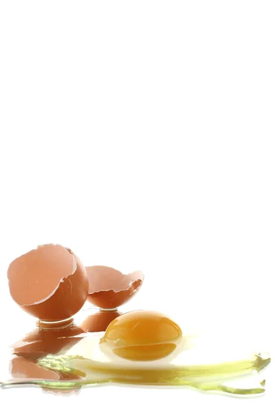 깨진된 달걀 — 스톡 사진