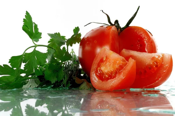 Tomat och persilja — Stockfoto