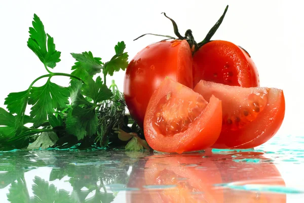 Eneldo y tomate — Foto de Stock