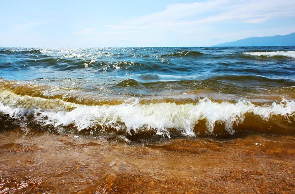 Sea with waves — Stock Photo, Image