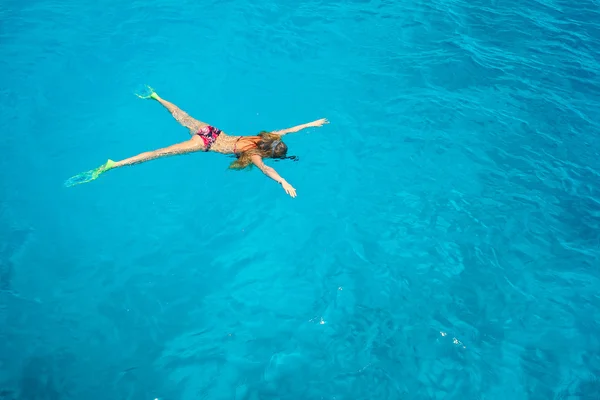 Mergulho com snorkel — Fotografia de Stock