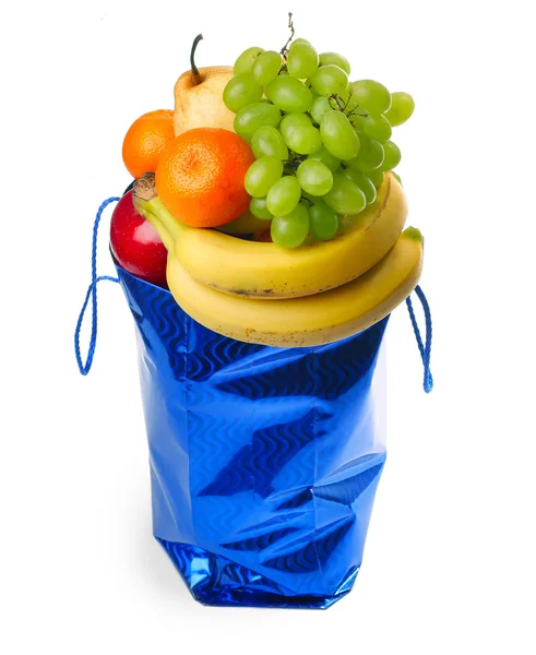 Taška s ovocem — Stock fotografie