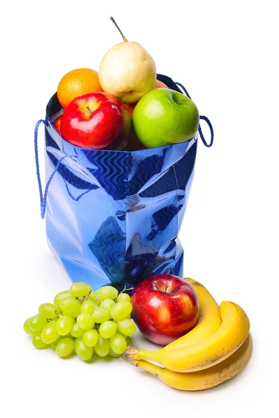 Taška s ovocem — Stock fotografie