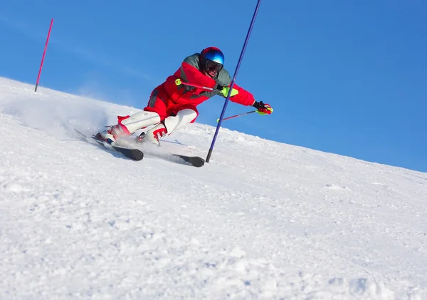 Desportistas de esqui — Fotografia de Stock