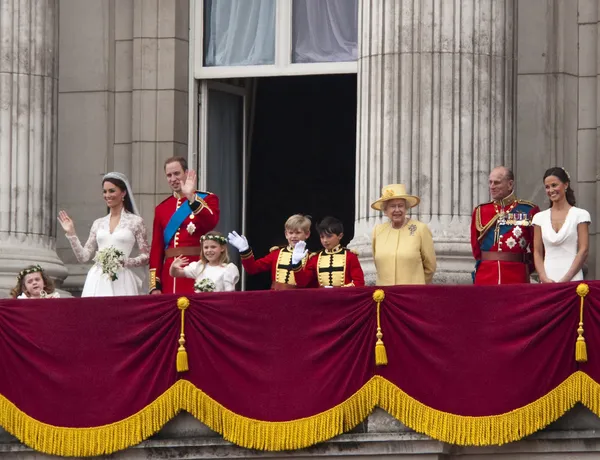 Kungligt bröllop prins william och kate middleton Royaltyfria Stockfoton