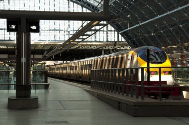 Eurostar at St Pancras station clipart