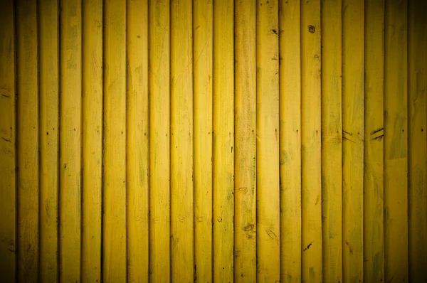 Gelbe Holzwand — Stockfoto