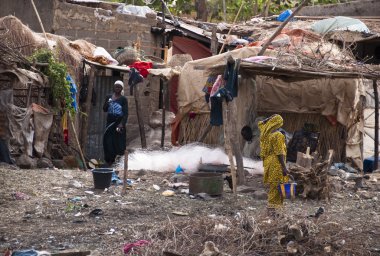 A Bozo village outside Bamako clipart