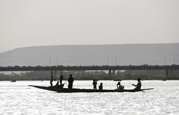 Bozo fishermen in Bamako, Mali — Stock Photo, Image