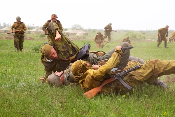 Oděsa, Ukrajina - 6. května: Členové vojenské historie — Stock fotografie