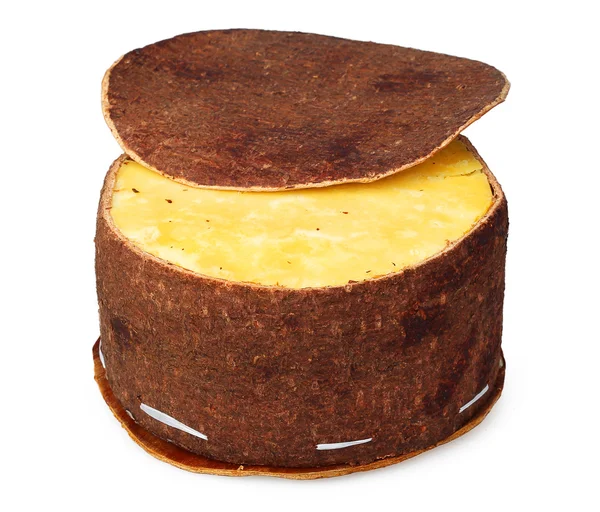 Τυρί συσκευασίες κατασκευασμένες?? του φλοιός σημύδας — Φωτογραφία Αρχείου