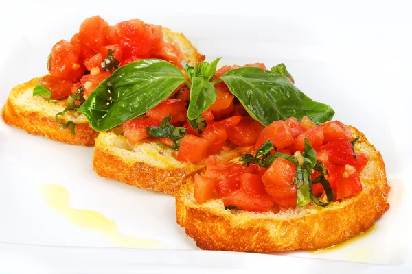 Frans toast met tomaten — Stockfoto