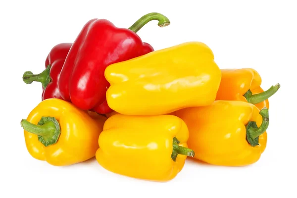 stock image Yellow and red bell peppers