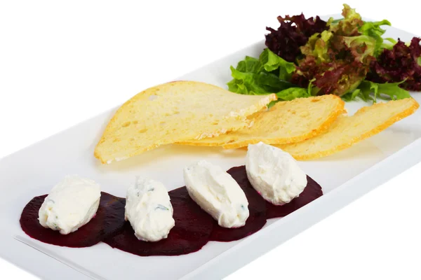 Beets with cheese — Stock Photo, Image
