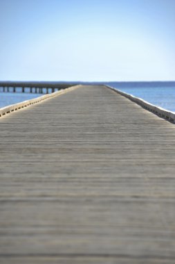 Tahta yol detayını soyut bakış açısı