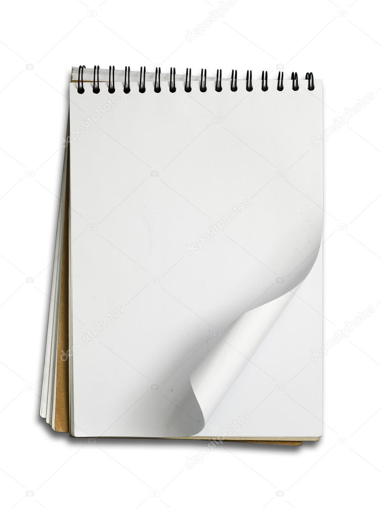 Blank page Sketch book Horizontal