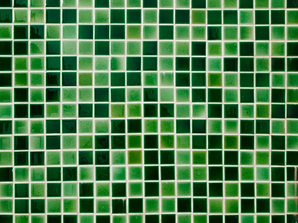 Grüne Keramikfliesenwand — Stockfoto