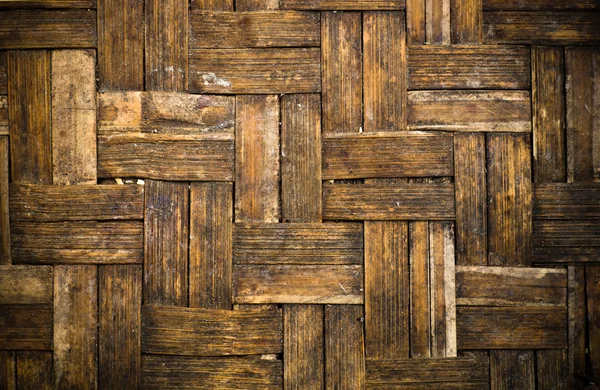 Textura y patrón de superficie tejido de bambú —  Fotos de Stock