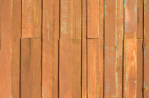 Turuncu renk boya tahta duvar — Stok fotoğraf