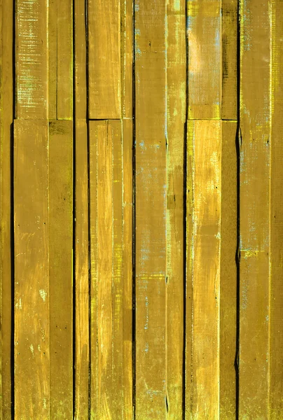 Sarı renk boya tahta dikey doku — Stok fotoğraf