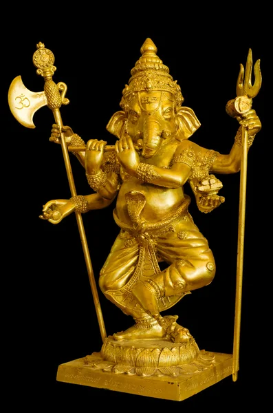 Sculpture Ganesh Gold — Photo