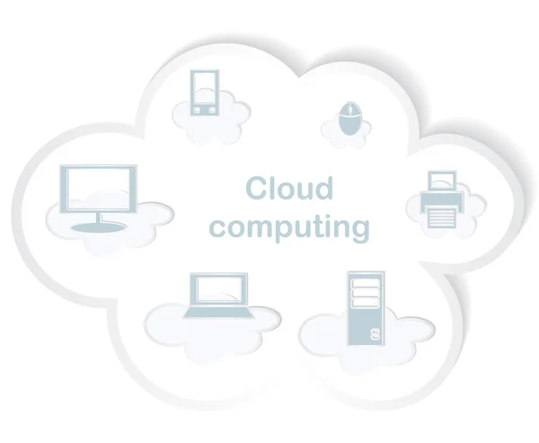 Koncept cloud computing. — Stock fotografie