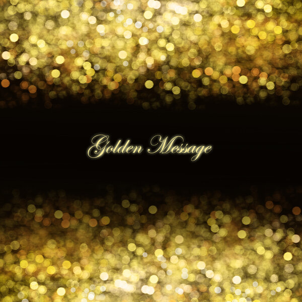 Abstract golden background with place for text