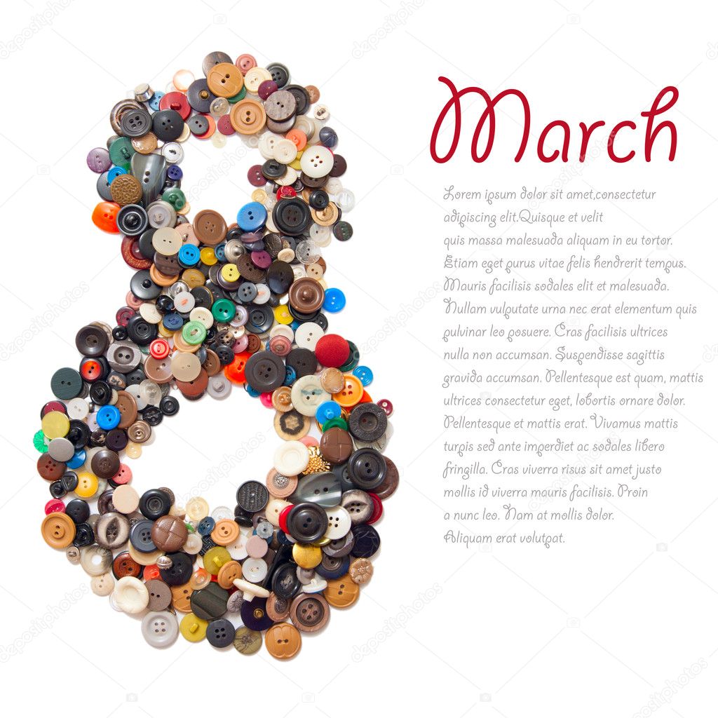 8 March symbol - character 