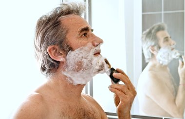 Man Shaving clipart