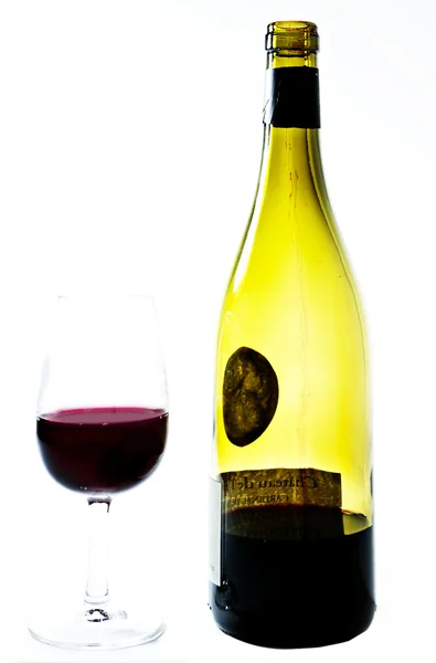 Bottle and glass — Stock Photo, Image