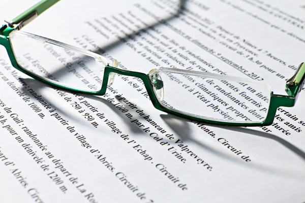 stock image Classic green eyeglasses