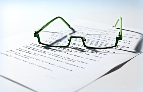 stock image Classic green eyeglasses