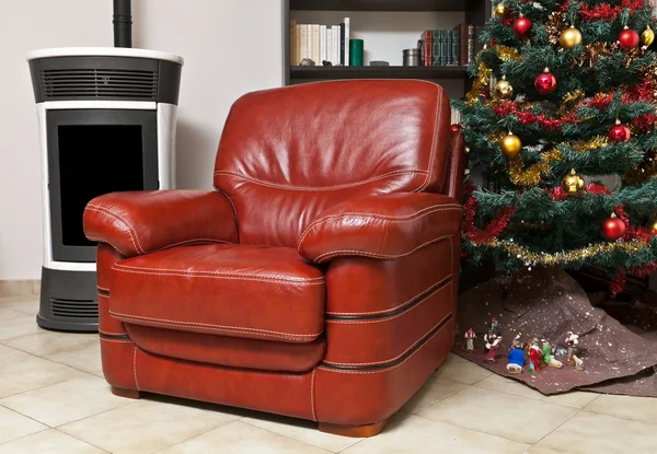 De rode stoel — Stockfoto