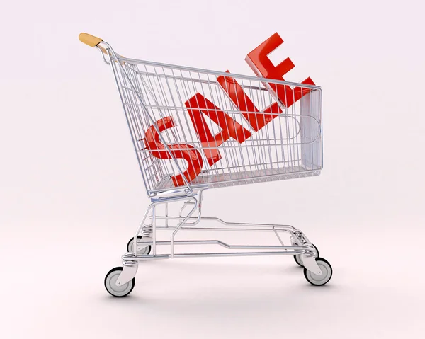 Cart for purchases and sale — Stock Photo, Image