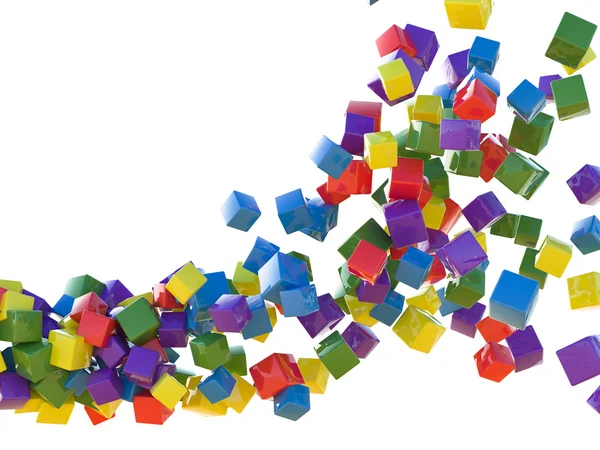 stock image Colored cubes