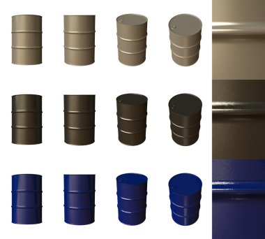 Barrels isolated clipart