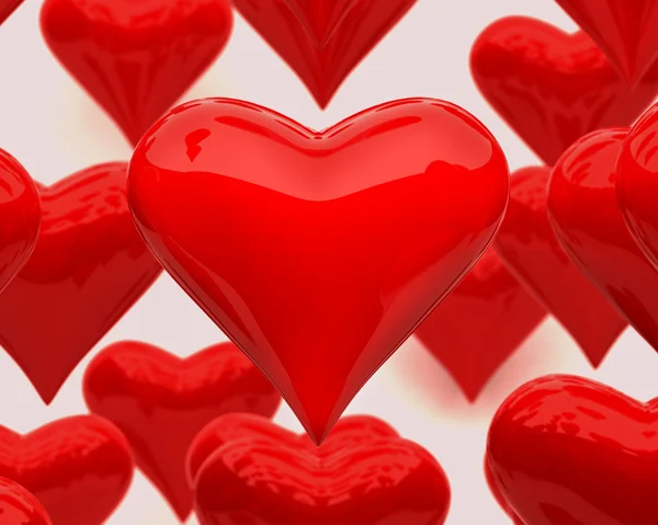 Shiny hearts — Stock Photo, Image