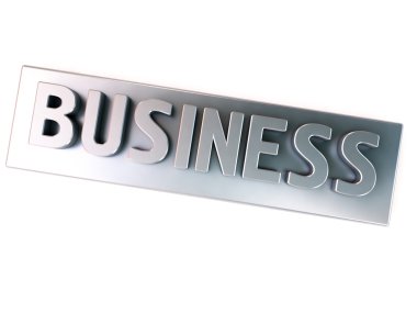 Business, metal letters clipart